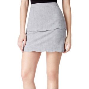 NWT! A. Byer Heather Grey Mini Tulip Skirt